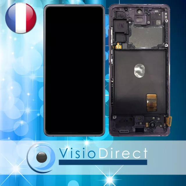 Ecran Vitre + LCD sur châssis pour Samsung Galaxy S20 FE 5G SM-G781B Bleu