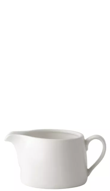 Anton B Tableware Porcelain White Elements Gravy Boat 11Oz (30Cl) Pack Of 6