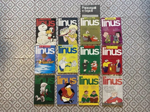 Rivista LINUS annata COMPLETA 1990 Schulz