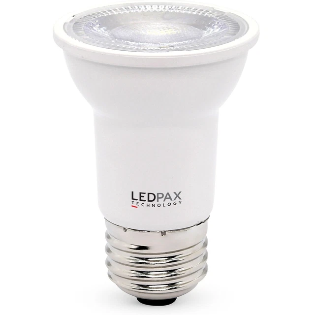LEDPAX PAR16 Dimmable LED Bulb, 6W (50W equivalent), 4000K, White