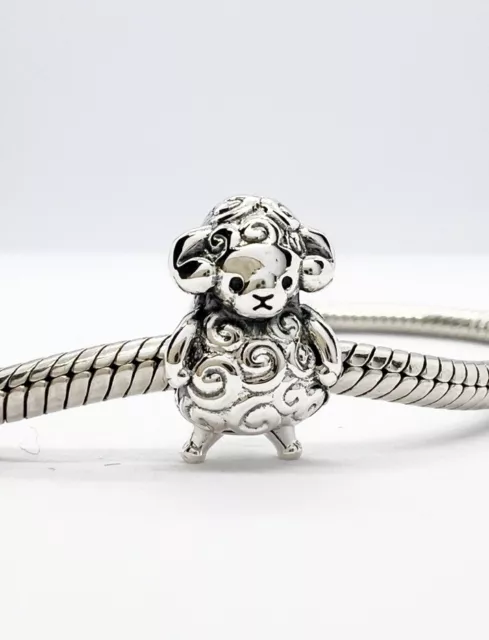 💖 Cute Sheep Lamb Charm Bead Farm Animal Genuine 925 Sterling Silver 💖