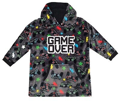 Boys Girls Gamer Gaming Oversized Fleece Hoodie Hoody Sweatshirt Teens 7-13 Yrs