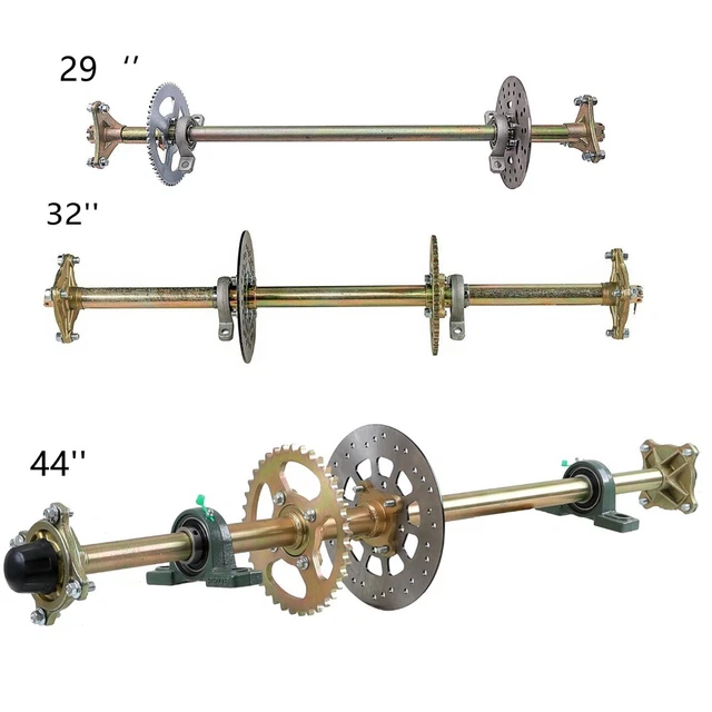 COMPLETE 29'' 32''44'' Rear Live Axle Kit for Go Kart ATV Quad Buggy