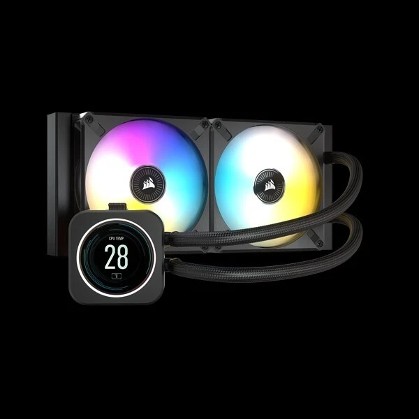 CORSAIR ICUE H100I ELITE LCD Display 240mm Liquid CPU Cooler £150.00