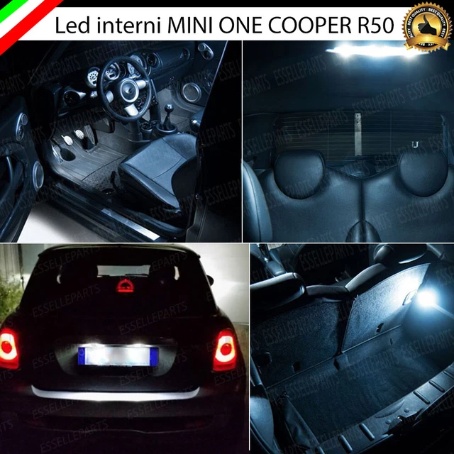 Targa Led Kit Luci LED Interni Per Renault Clio MK4 2013-2018 - 8 Lampadine 6000K Bianco Luminoso Osram H7 Led