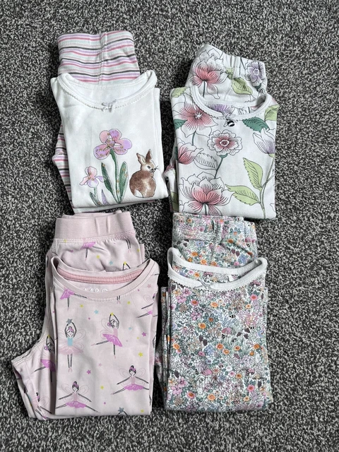 Girls 4 X Pyjama Bundle Age 2-3 Years NEXT, M&S