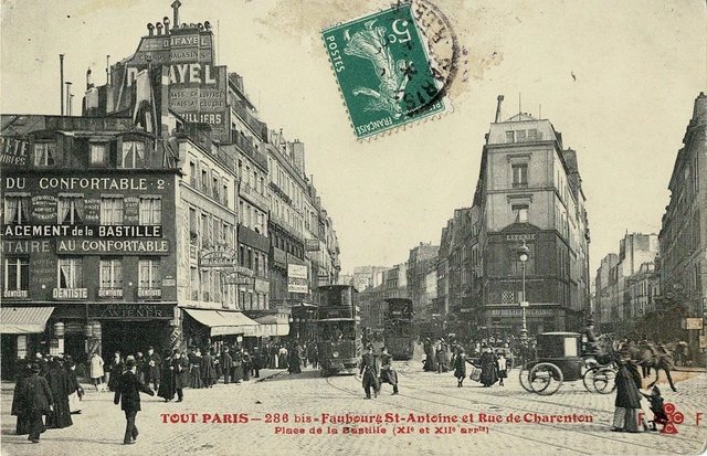 CPA - All Paris - Faubourg Saint-Antoine and rue de Charenton