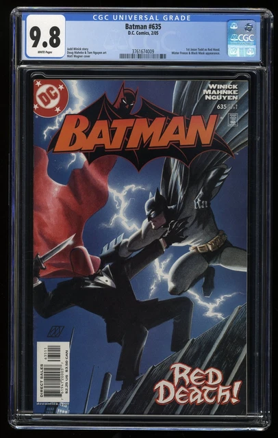 Batman #635 CGC NM/M 9.8 White Pages 1st Jason Todd as the Red Hood! DC Comics Batman #635 CGC NM/M 9.8 White Pages 1st Jason Todd as the Red Hood! DC Comics