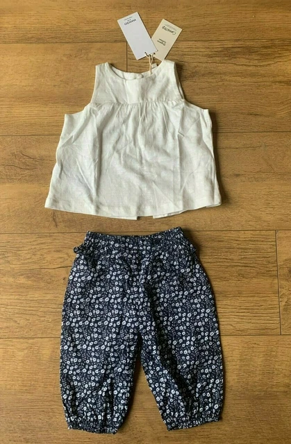 BNWT - MANGO SUMMER OUTFIT SET Girls 3-6 Months Summer Top + Leggings