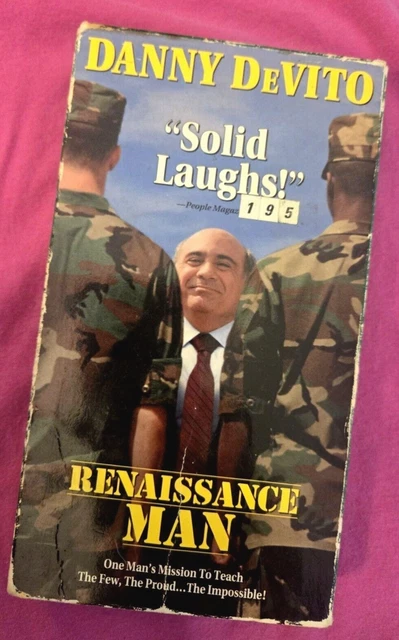 DANNY DEVITO RENAISSANCE Man Comedy VHS 1994 Classic Movie £3.57 ...
