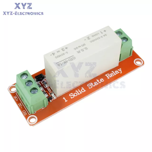 DC 1-Channel SSR Solid State Relay High-low Trigger 5A 5v 12v For Arduino 3-32V