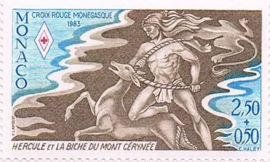 Monaco #YT1387 MNH 1983 Hercules Heracles Ceryneian Hind [B104]