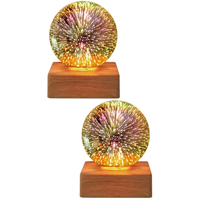 2 PC USB Disco Ball Night Light Nomes Decorations Christmas Bedroom £30