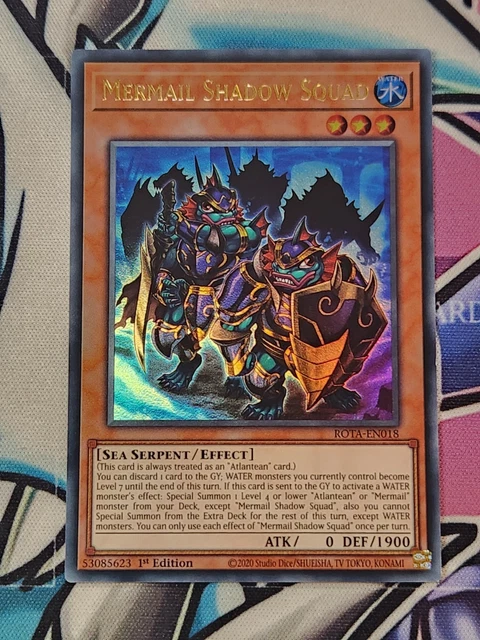Mermail Shadow Squad – Yu-Gi-Oh! Karte, Ultra Rare, 1. Auflage, Aus Rage Of The Abyss (ROTA-EN018)