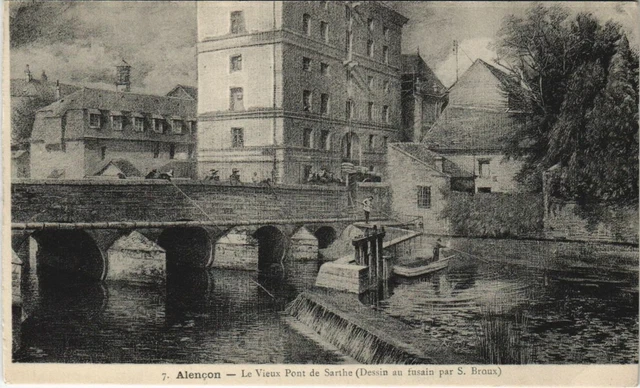 CPA ALENCON - Le Vieux Pont de Sarthe (138264)