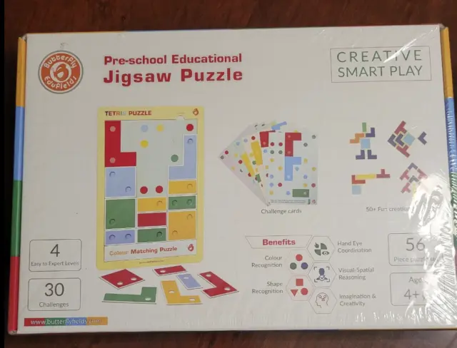 Pre School Educational Jigsaw Puzzle Creative Smart Play Learning Games 4+ Ages