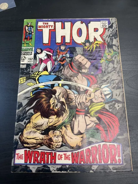 The Mighty Thor #152 (May, 1968) Marvel - The Wrath of the Warrior!