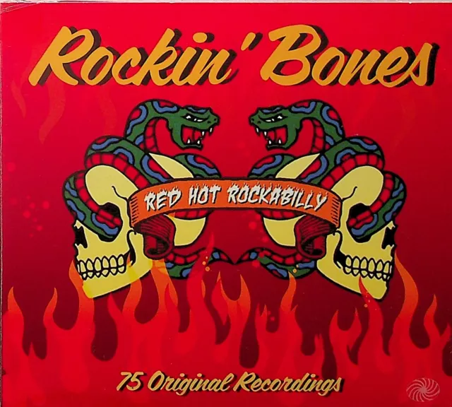 Rockin Bones- The Best of Red Hot Rockabilly 3-CD NEW (Ray Campi/Billy Mize etc)