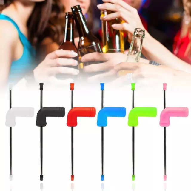 Beer Snorkel Funnel Drinking Straw Entertainment Bar Party Games BEST SALE M9A