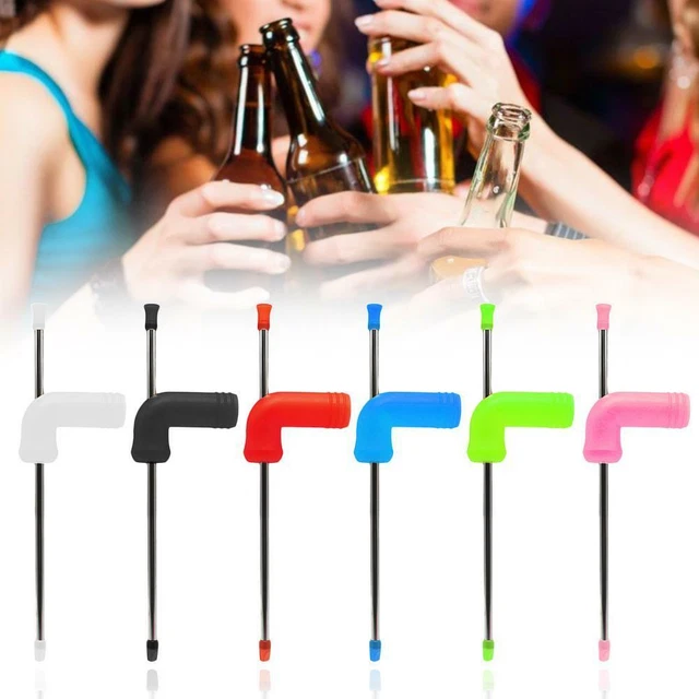 Beer Snorkel Funnel Drinking Straw Entertainment Bar Party Games BEST SALE I4 E4