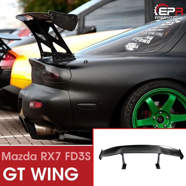 JDM 57 GT Style Adjustable Rear Spoiler Wing For FR-S – ABS Plastic, Black, With Hardware