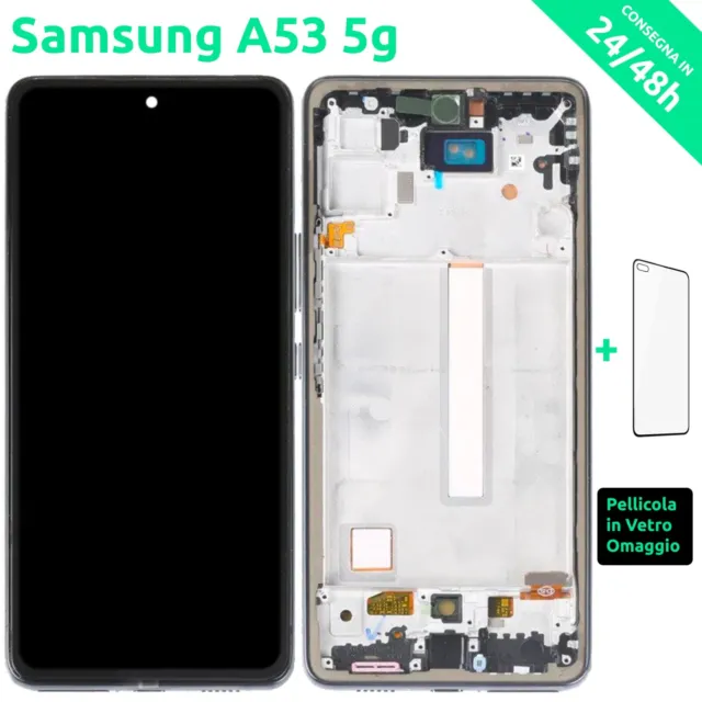 Display Lcd Samsung A53 5G 2022 Sm A536 A536B Schermo Touch Screen Frame Incell