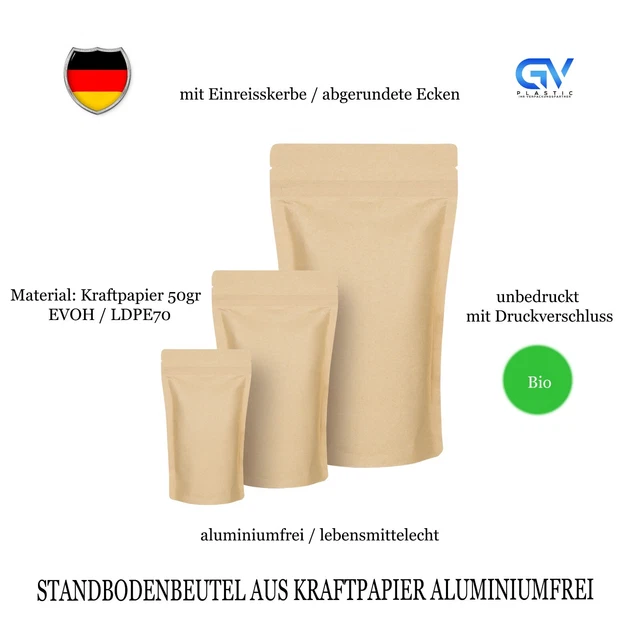 Sacchetto Da Pavimento Carta Kraft Marrone Con Finestra - Foto 2