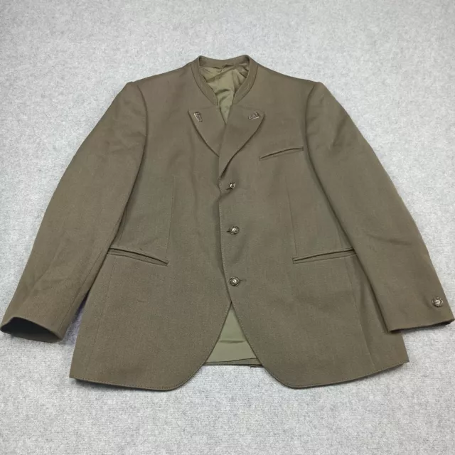 Herren Trachten Jacke 27/44S (Passt Wie Eu 26 UK 42S) Khaki Grün Oktoberfest