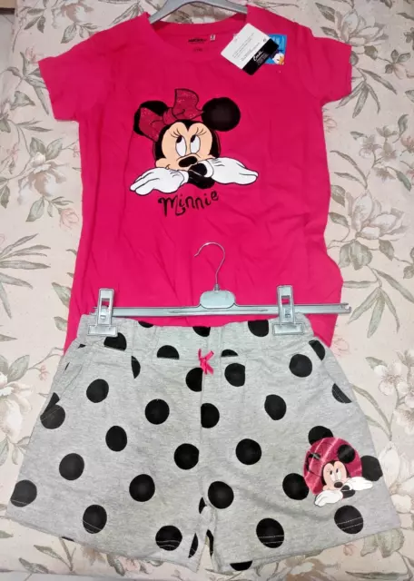 Completo Pigiama Disney Minnie Mouse COTONE BAMBINA