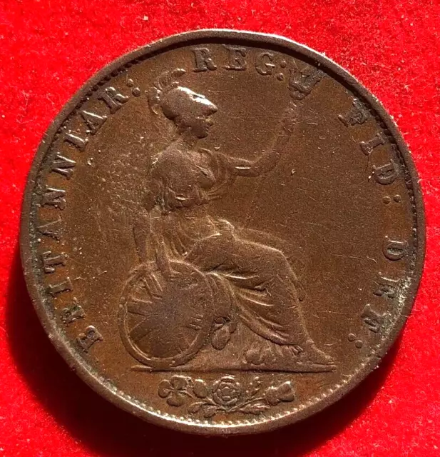 Great Britain 1853  Half Penny  Victoria   Copper   Km#726  Mintage 1.559,000