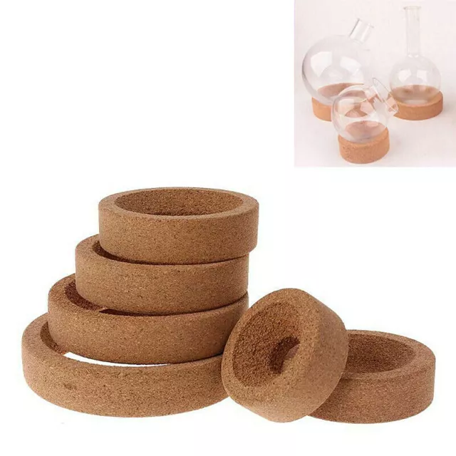 1x Flask Laboratory Bottle Cork Stand Ring Holder Round Bottom Supplies 80-160mm