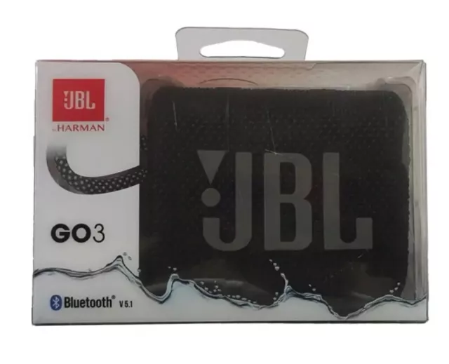 JBL Go 3 Bluetooth Lautsprecher - Schwarz