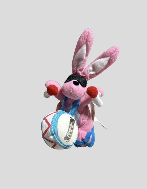 Vintage 1997 Eveready Energizer Battery Bunny Plush 7" Beanbag Toy