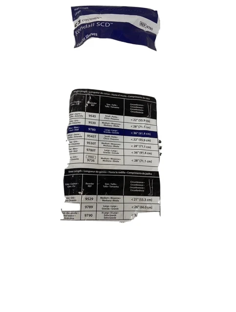 COVIDIEN 9780 Kendall SCD Express Sleeves Thigh Length Large 36” 91.4cm Blue