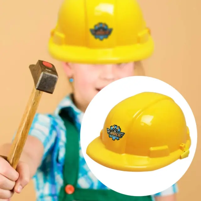 Kids Construction Hat Toy Construction Worker Helmet for Role Playing Party