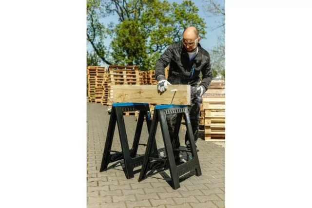 2x Supporto di Lavoro Pieghevole Bock 350 KG Set Cavalletto Dollari Impalcatura 3