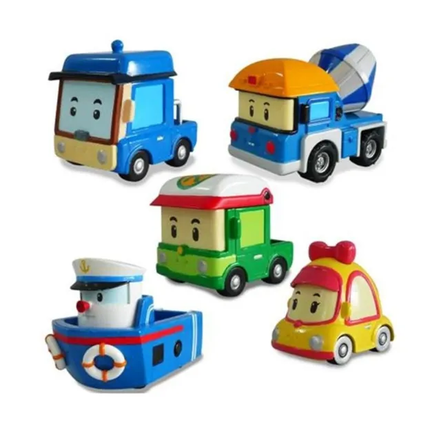 Robocar Poli Vehicles Diecast Mini Cars - Micky Mini Benjy Marine Rudy