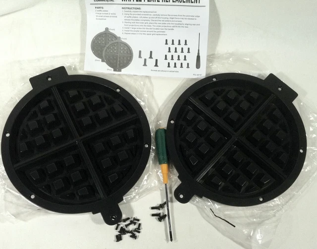 NEW Waring Commercial WW180XRP Belgian Waffle Plate Replacement Kit for WW180X 3