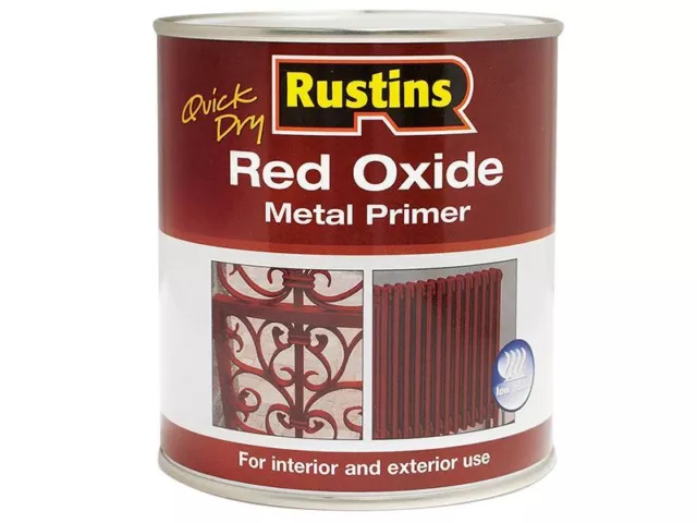 Rustins - Imprimación para metales de óxido rojo de secado rápido 500ml