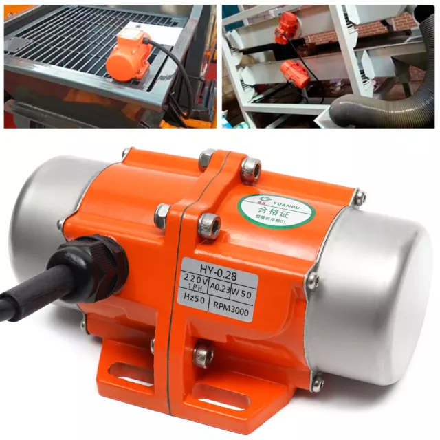 Vibratore asincrono vibrante motore a vibrazione 1 fase 50 W 220 V 3000 RPM DHL