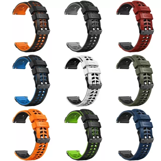 Correa de pulsera de silicona de 22 mm para reloj OnePlus Suunto 9 Peak 5 picos correa pulsera 2