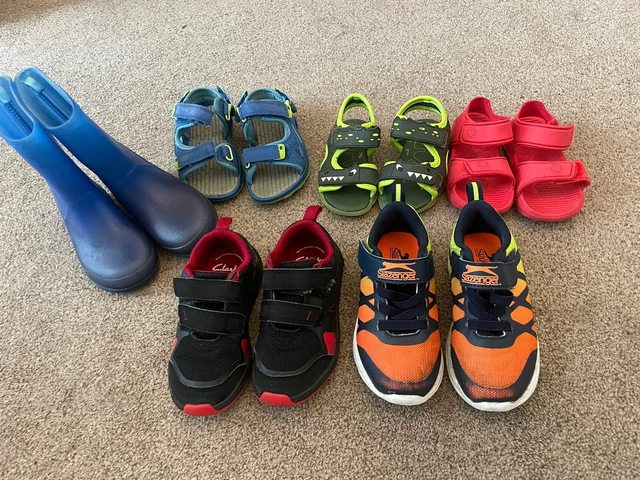 Clarks boys shoes size 8 sale