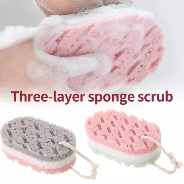 Puff Body Sponge Soft Exfoliating Scrub Dead Skin Remover Sponge> S3I0 2
