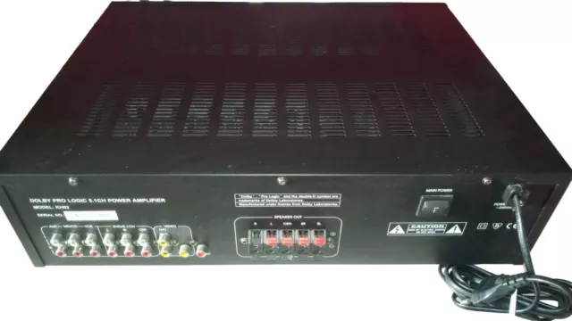 Bench KH02 Dolby Pro Logic 5.1CH Power Amplifier schwarz Vintage Sammlergerät