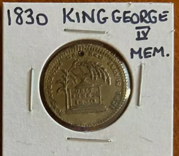 1830 GB King George IV Memorial/Tribute Medal