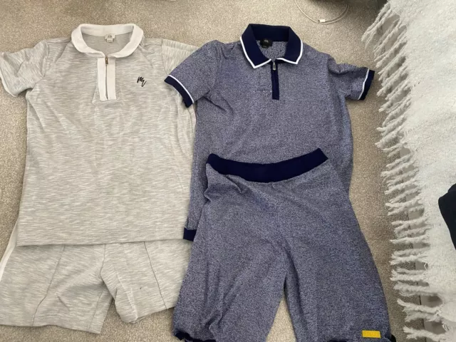 Boys River Island Polo And Short Set x2