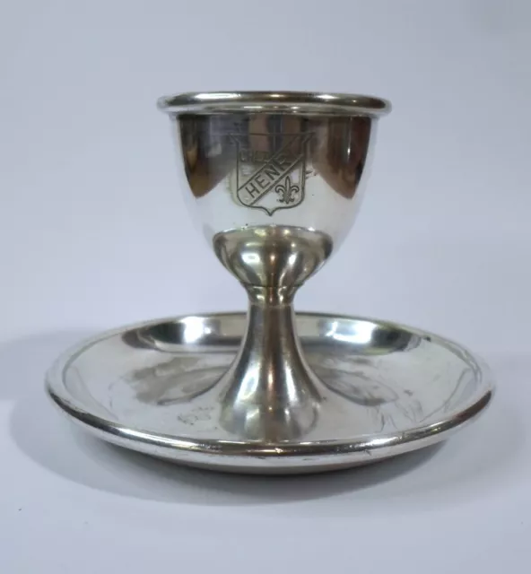 Antique CHEZ HENRI EGG CUP Silver Plated PRINCES PLATE by MAPPIN & WEBB English