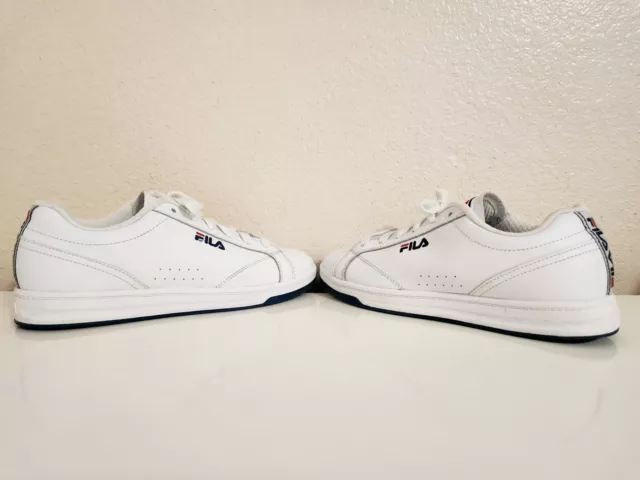 Women's Fila Reunion 5CM00741-125 White Synthetic Leather Sneaker Shoes Sz 8.5 3