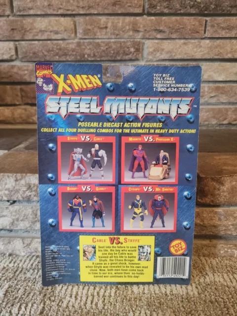 1994 Toybiz Marvel X-Men Steel Mutants Cable Vs Stryfe Moc 2