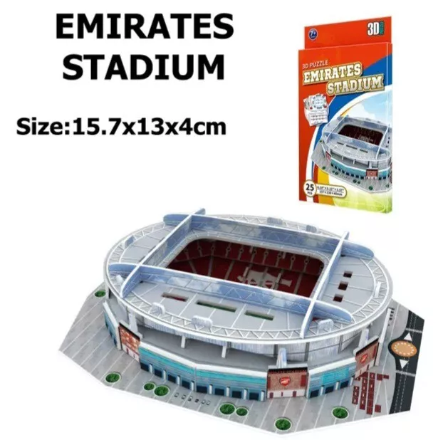Puzzle 3D 108 pièces : Stade de foot : Emirates Stadium (Arsenal)